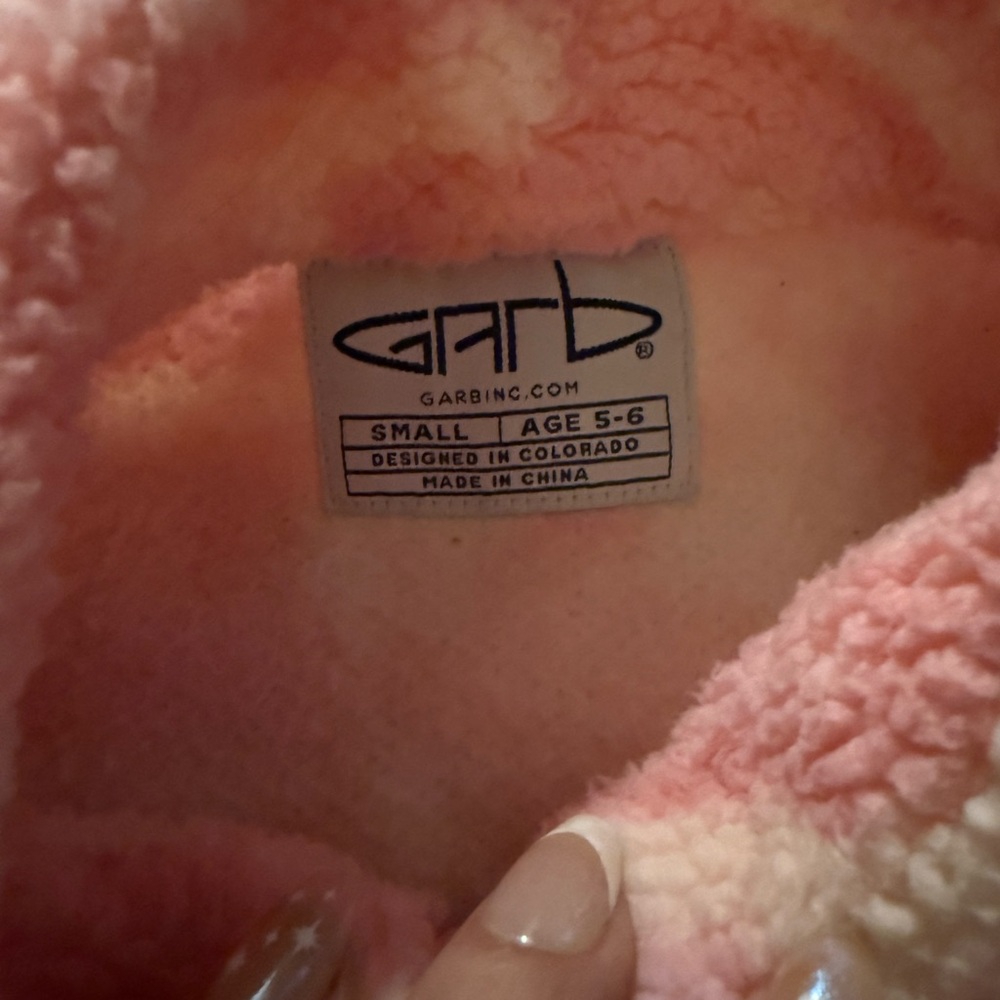 Cozy Pink Camo Kids Fleece Pullover - Picture 2 of 2